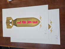 Load image into Gallery viewer, Dave Buonaguidi - Love Bomb White - Screenprint