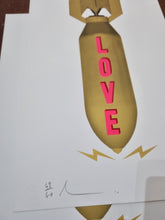 Load image into Gallery viewer, Dave Buonaguidi - Love Bomb White - Screenprint