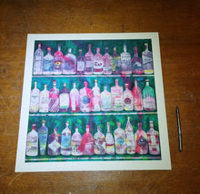 Load image into Gallery viewer, Pam Glew - Gin Bar GREEN - Small Print 40x40cm - Giclee Print