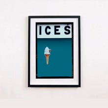 Load image into Gallery viewer, Preorder - ICES Blue Teal Richard Heeps - Medium 70xx55cm - Framed Black