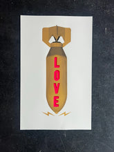Load image into Gallery viewer, Dave Buonaguidi - Love Bomb White - Screenprint