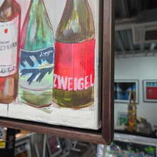 Load image into Gallery viewer, Red Wine Bar Original Painting - Framed
