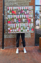 Load image into Gallery viewer, Red Wine Bar Original Painting - Framed