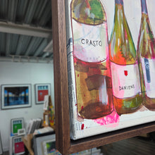 Load image into Gallery viewer, Red Wine Bar Original Painting - Framed