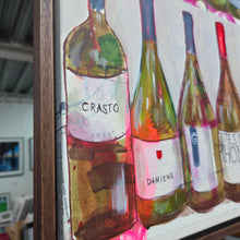 Load image into Gallery viewer, Red Wine Bar Original Painting - Framed
