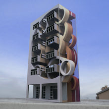Load image into Gallery viewer, Peeta - Tower block in Pink