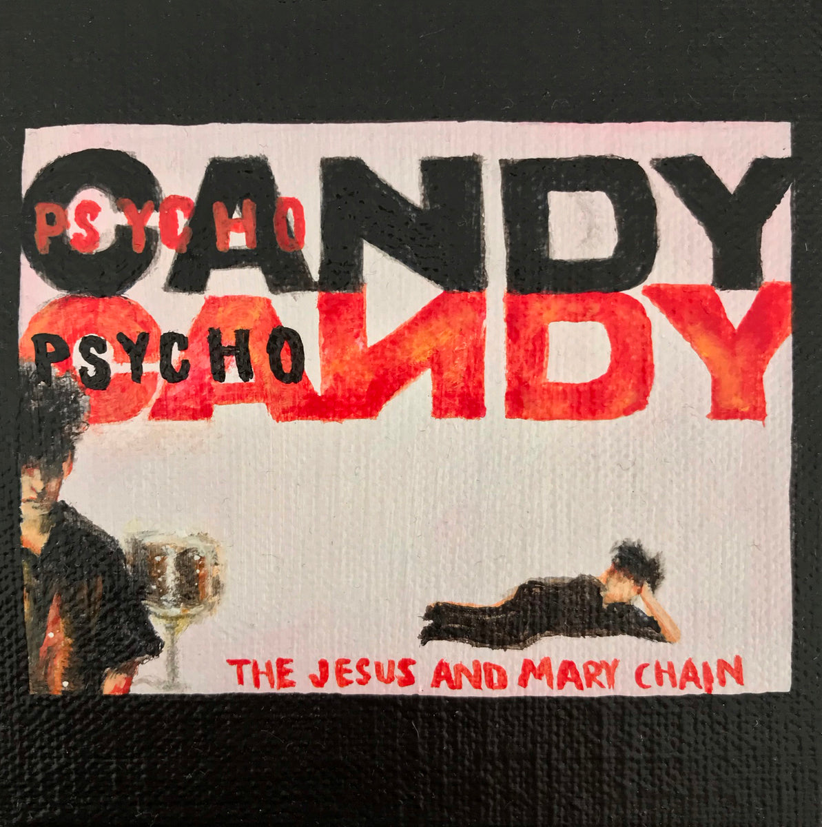 Tinsel Edwards-The Jesus and Mary Chain Psychocandy -10x10cm