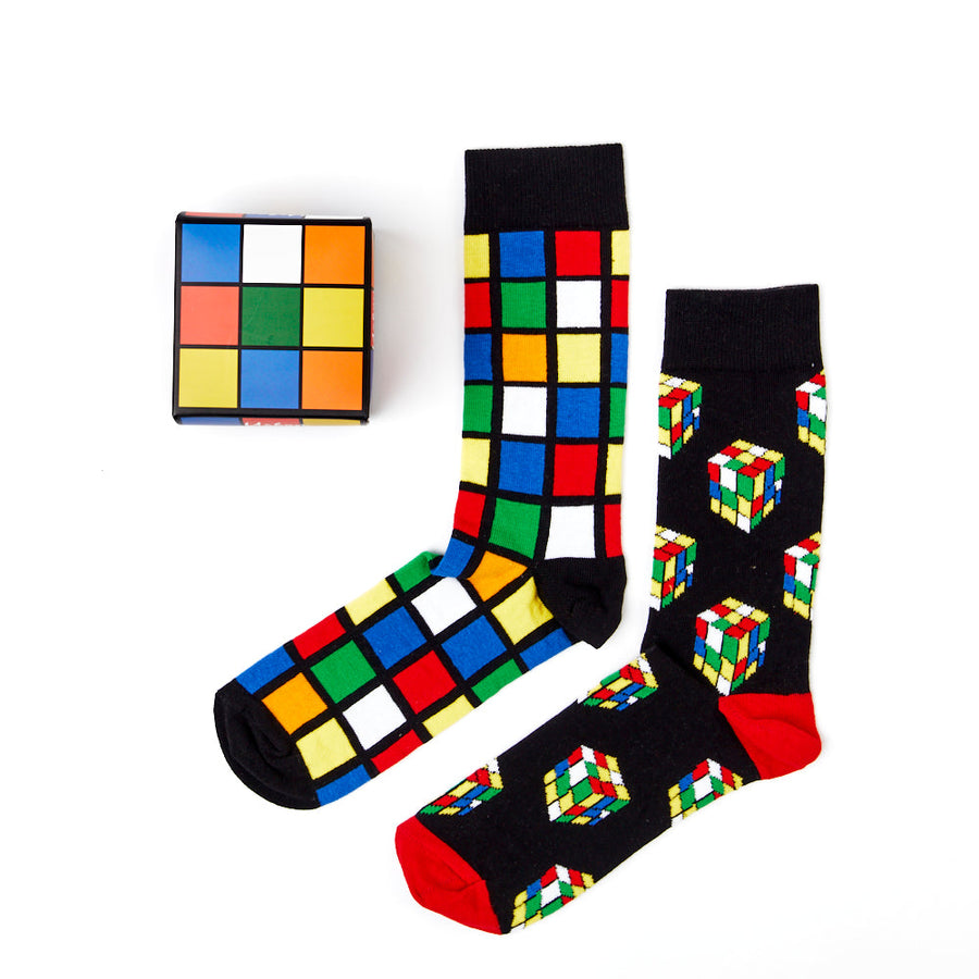 Unisex Game Cube Socks Gift Set - Rubiks