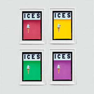 Ices Green - Richard Heeps Framed White 54x41cm- Small