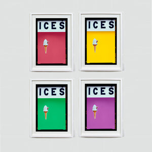 Ices Coral - Richard Heeps 70x55cm White frame