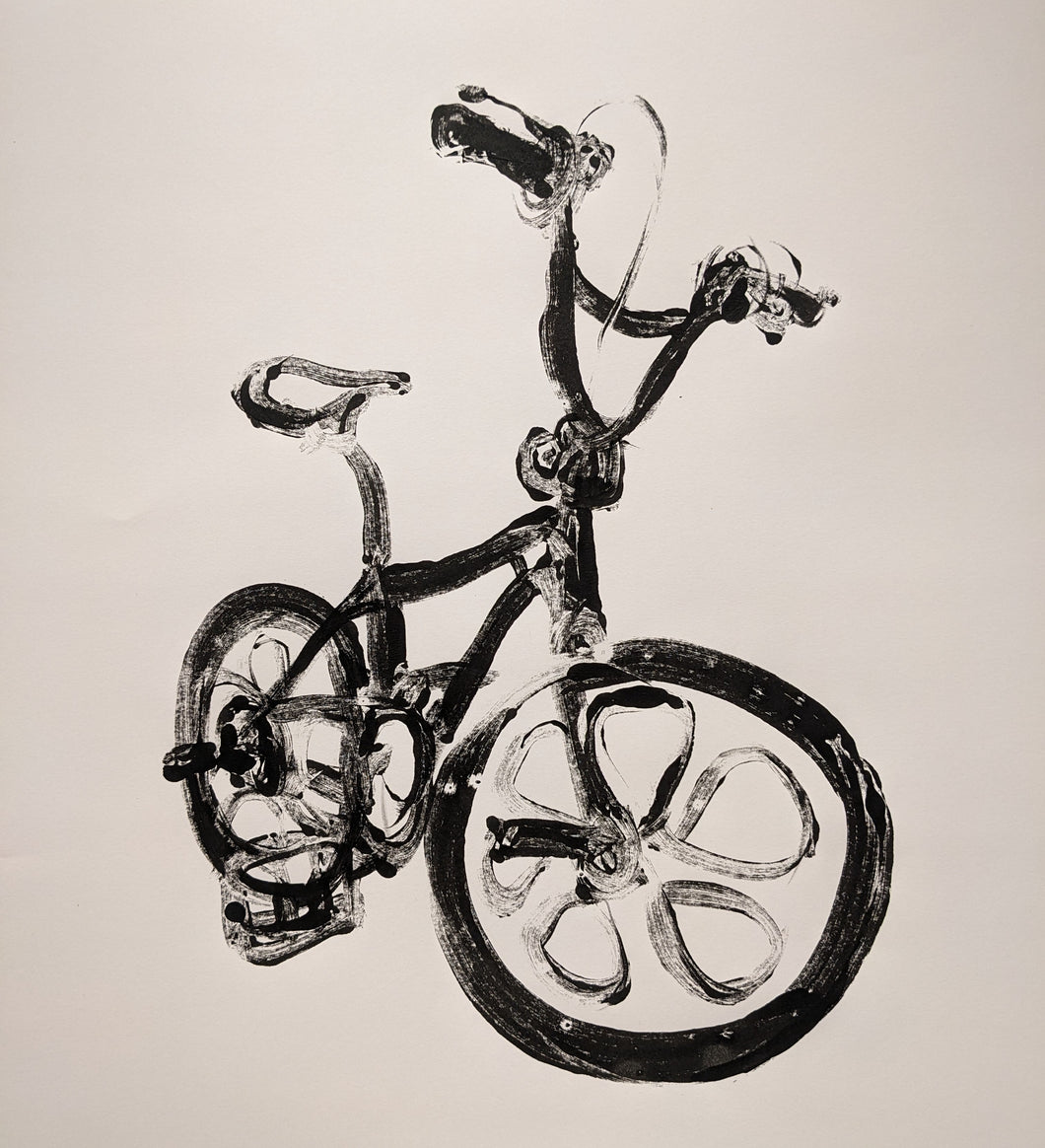 Benedict Gubb - BMX Original mono-print