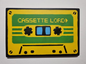 Cassette Lord Tape A4 Green on Yellow cassette
