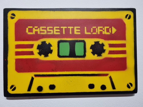 Cassette Lord Tape A4 Red on Yellow cassette RESERVED AW