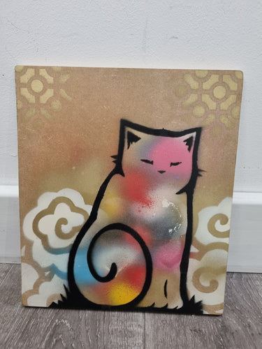 Cassette Lord Cat with multi coloured tail