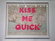 Load image into Gallery viewer, Dave Buonaguidi - Kiss Me Quick Screen Print- FRAMED