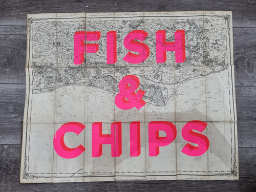 Fish & Chips Brighton - Worthing to St Leonards 53 x 66cm
- Dave Buonaguidi