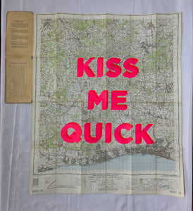 5 - Kiss Me Quick Brighton and Worthing 69.5 x 84 - Dave Buonaguidi Framed