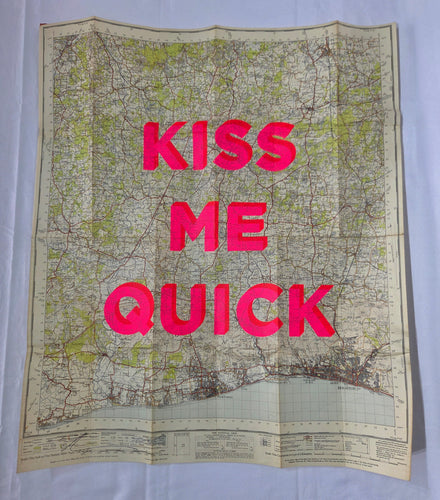 4 - Kiss Me Quick Brighton and Worthing 81 x 69cm - Dave Buonaguidi