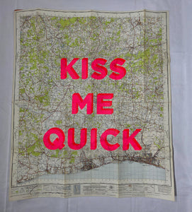 6 - Kiss Me Quick Brighton and Worthing 81 x 69cm - Dave Buonaguidi