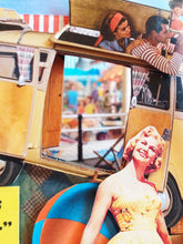 Load image into Gallery viewer, Vintage Shuffle - The world is your oyster - Tunnel book - original collage