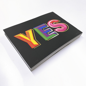 RAINBOW YES (gold foil) A3 print Show Pony