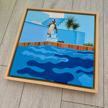 Load image into Gallery viewer, A Smaller Splash 2 - Original painting framed canvas by Jameson Robinson