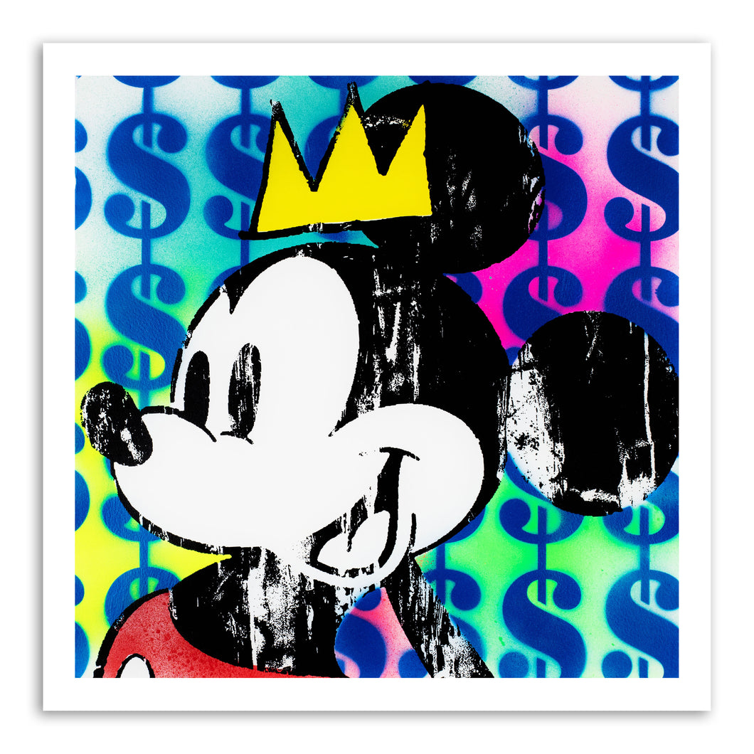 Ben Allen - King Mickey - 3D Giclee Print- Framed