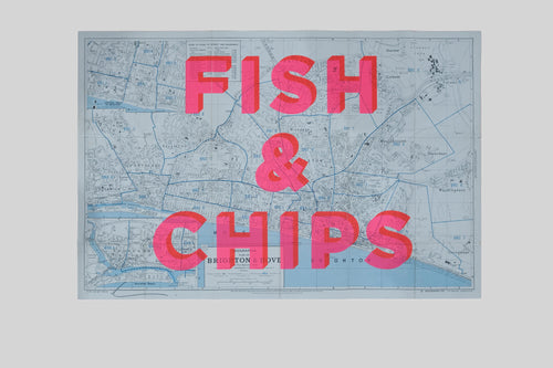 Fish & Chips - Brighton 76 x 50.5cm / 30 x 20 inch BH1 - Medium