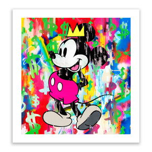Ben Allen - Neon Love Mickey - Giclee Print