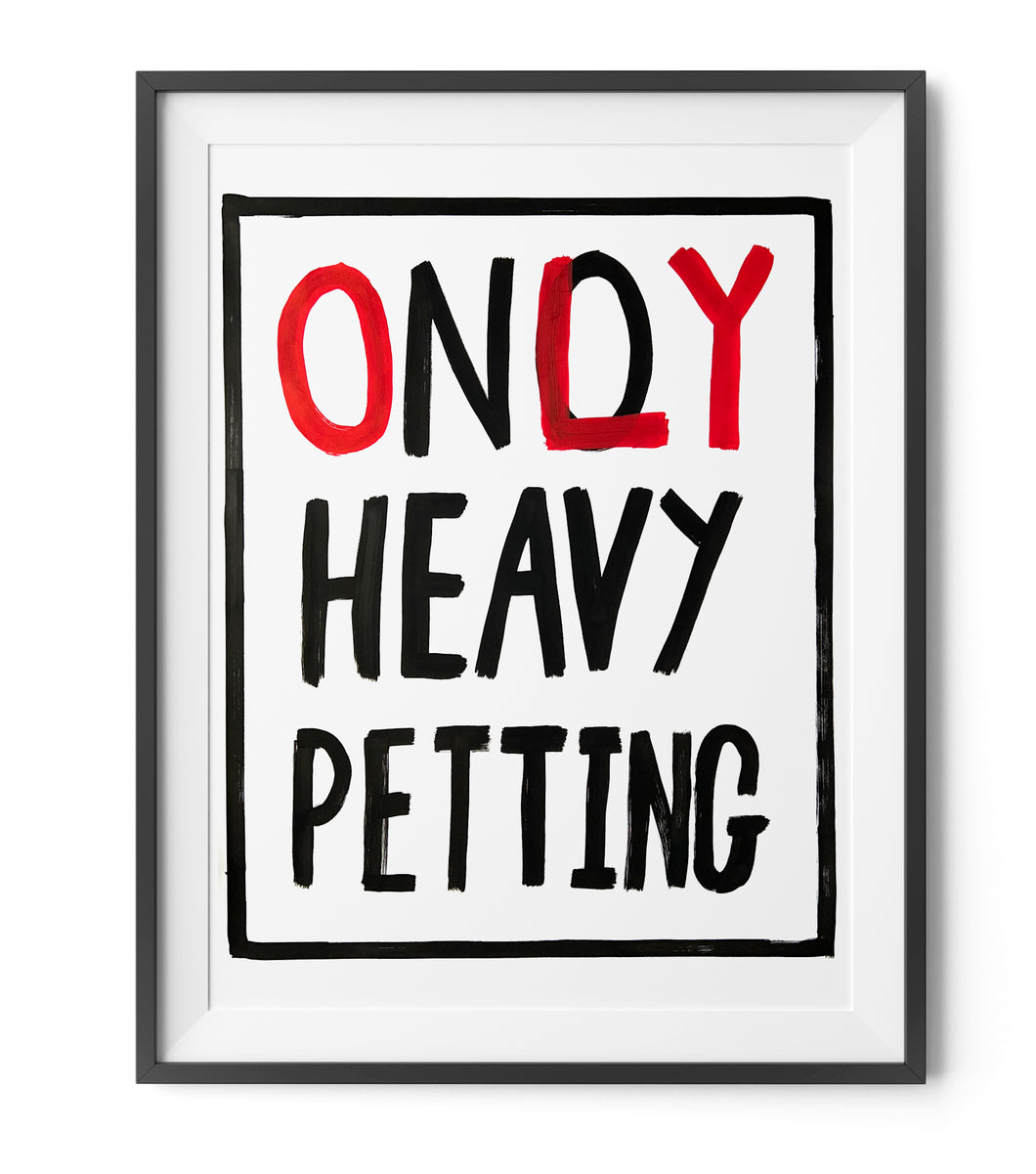 Billy The Kid - HEAVY PETTING - A2 Print - FRAMED