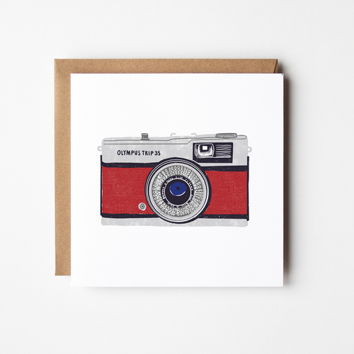 Camera - blank greetings card - Design Smith