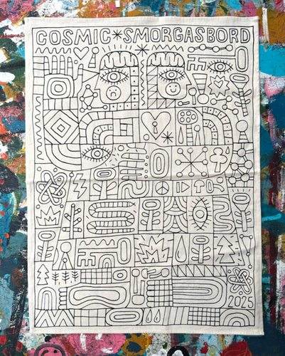 David Shillinglaw - Cosmic Smorgasbord Teatowel