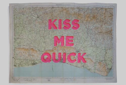 11 - Kiss Me Quick Brighton and South Downs 76 x 103.5cm - Dave Buonaguidi