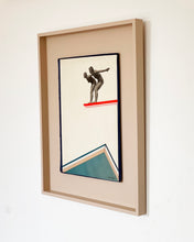 Load image into Gallery viewer, Dive Duo - Size 40x50cm - paper on book cover, framed