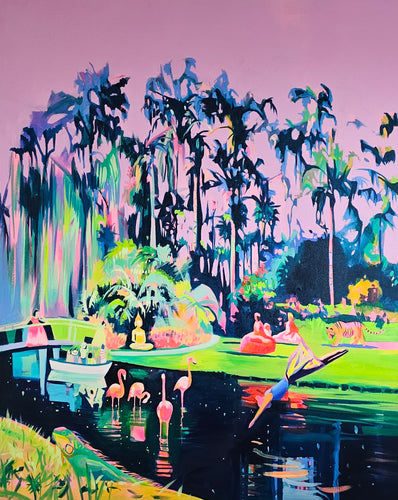 Ruth Mulvie - Enlightened - Oil & Acrylic Original on canvas 120x150cm