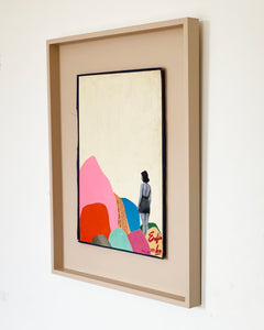 Finally a Good One - Size 40x50cm - paper on book cover, framed