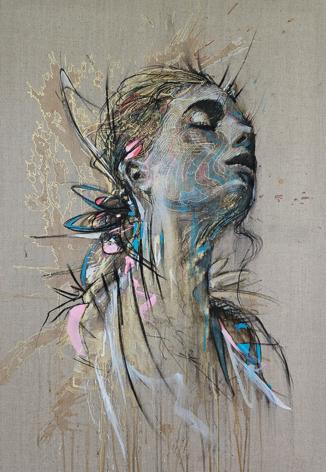 Carne Griffiths - Flights of the mind - Tray Framed