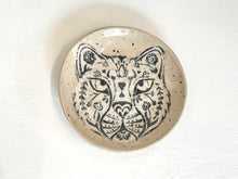 Load image into Gallery viewer, Lucy Corke - Black &amp; Cream Leopard - Stoneware Plate 16cm