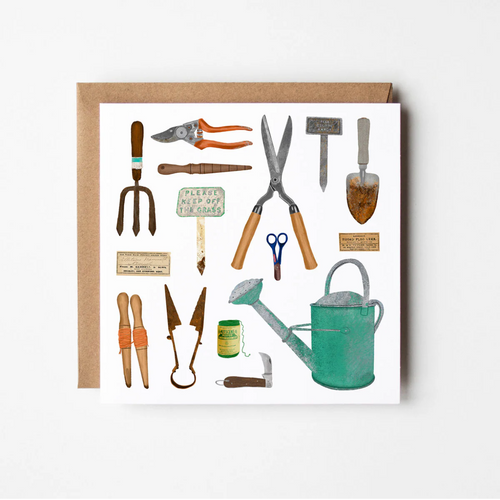 Gardening - blank greetings card - Design Smith
