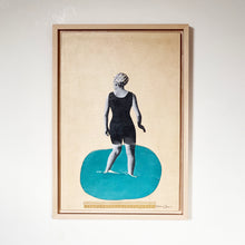 Load image into Gallery viewer, Gold Swimming Cap - Cassia Beck - Original Framed