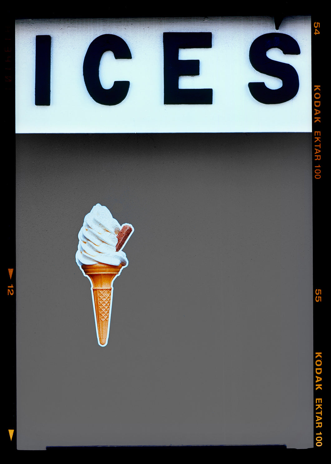 Ices Grey - Richard Heeps- Framed White 54x41cm- Small