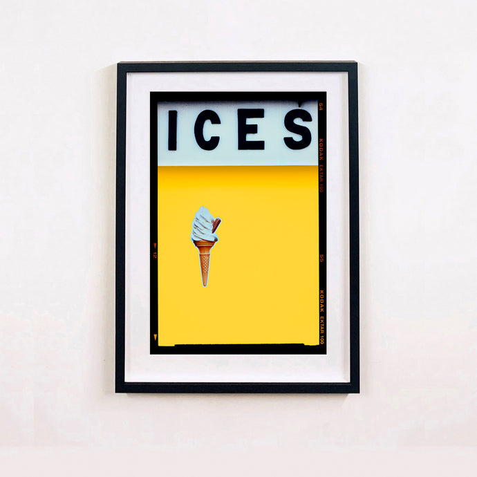 Ices Honey Yellow - Richard Heeps- Framed Black 54x41cm- Small