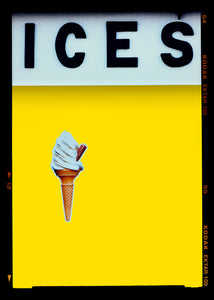 Ices Lemon Yellow - Richard Heeps- Framed Black 54x41cm- Small