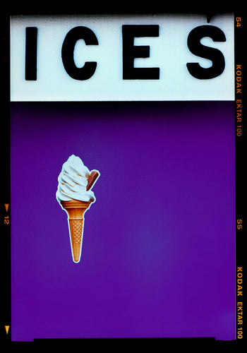 Ices Purple - Richard Heeps - Large -Framed in white