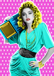 Madonna - The Postman hand finished A2 Giclee Print