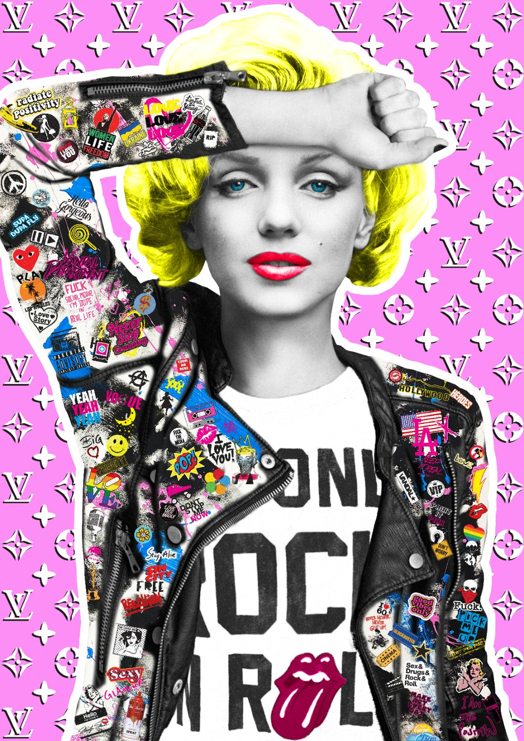 Marilyn - The Postman - Hand Finished A2 Giclee Print PREORDER