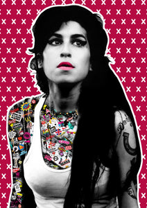 Amy Winehouse  - The Postman - A3 Hand finished Giclee