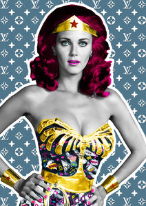 Wonder Woman  - The Postman - A3 Hand finished Giclee