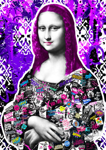 Mona Lisa  - The Postman - A3 Hand finished Giclee