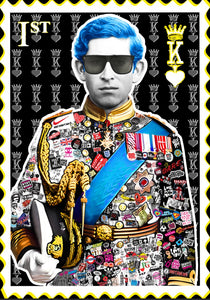 King Charles - The Postman hand finished A2 Giclee Print